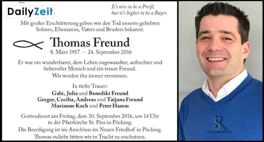 Thomas Freund Krankheit