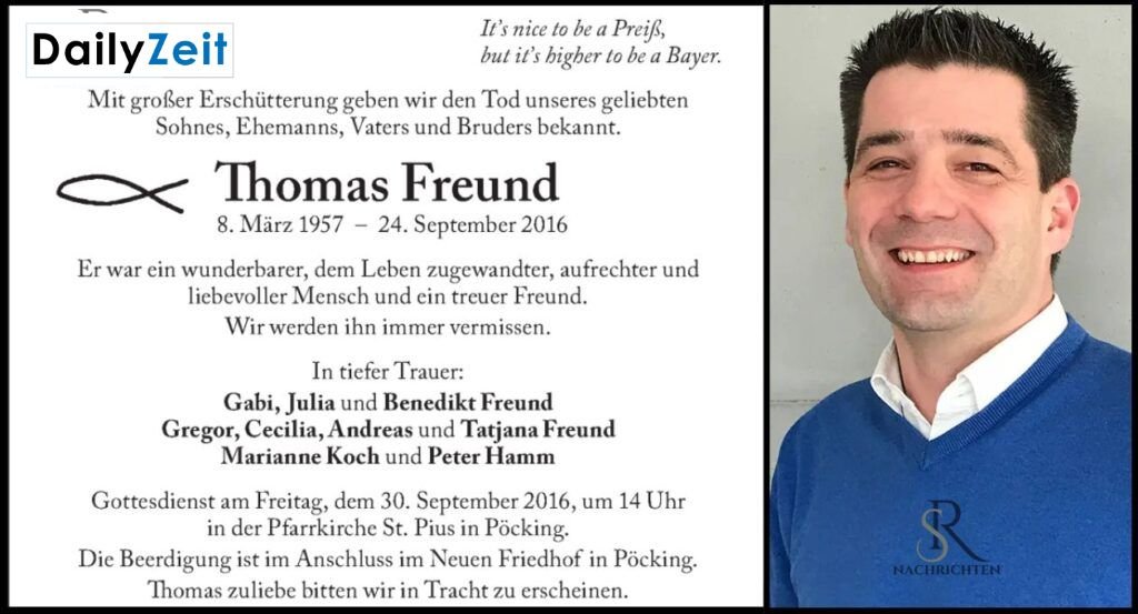Thomas Freund Krankheit