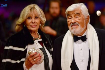 Monique Faye bei einem öffentlichen Auftritt mit ihrem Ehemann Mario Adorf.