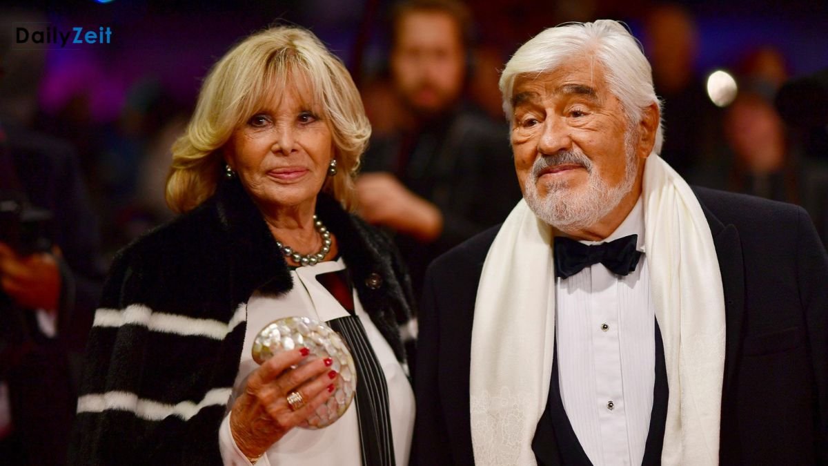 Monique Faye bei einem öffentlichen Auftritt mit ihrem Ehemann Mario Adorf.