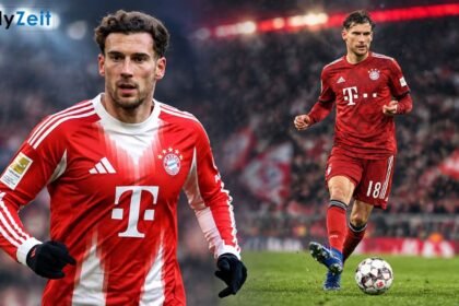 Leon Goretzka während eines Fußballspiels mit dem FC Bayern München
